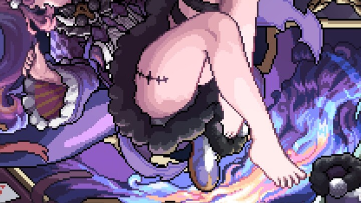 【Piksel】Kuro, jongkok, di depan gerbang sekolah dasar, Rococo!