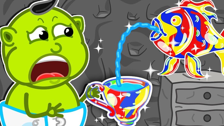 Lion Family | Journey to the Center of the Earth №56. Rainbow Dishes | Cartoon for Kids
