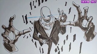 How To Draw Gaster Undertale Cách Vẽ Gaster Sans Đẹp Và Chi Tiết