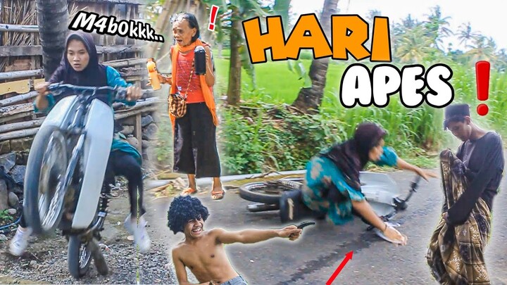 HARI APES IBUK PELEMENG - Komedi Lombok Inak Pelemeng Eps.117