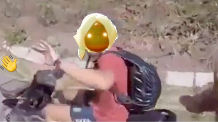 After greeting the newbies in the eye of the storm