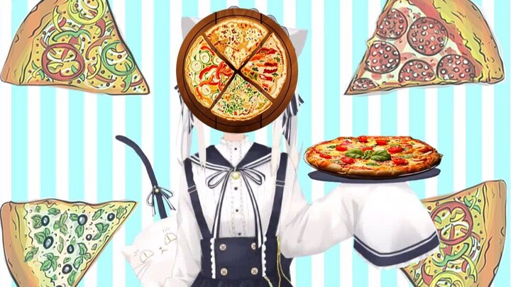 Xiaoxue bối rối khi nhìn thấy người đàn ông nướng thịt đang làm pizza trong buổi phát sóng trực tiếp