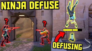 When VALORANT Players SNEAK DEFUSE...