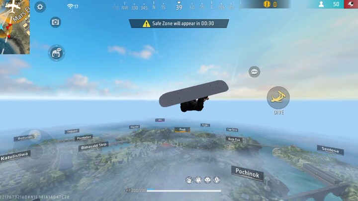 Free Fire MAX Sky Glider 😱 0m se 1000m tak Udaan! | New Bermuda Flying Trick