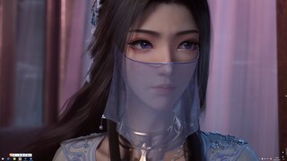 凡人修仙传白衣紫灵动态壁纸，已上传至Wallpaper!!!