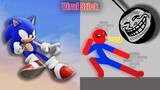 Best Falls | Sonic vs Stickman | Stickman Dismounting Highlight and Funny Moments #184