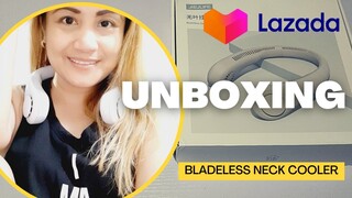 UNBOXING BLADELESS NECK COOLER BY LAZADA SOBRANG GANDA! Thank U PAPA BEAR Founder of TCBYTE