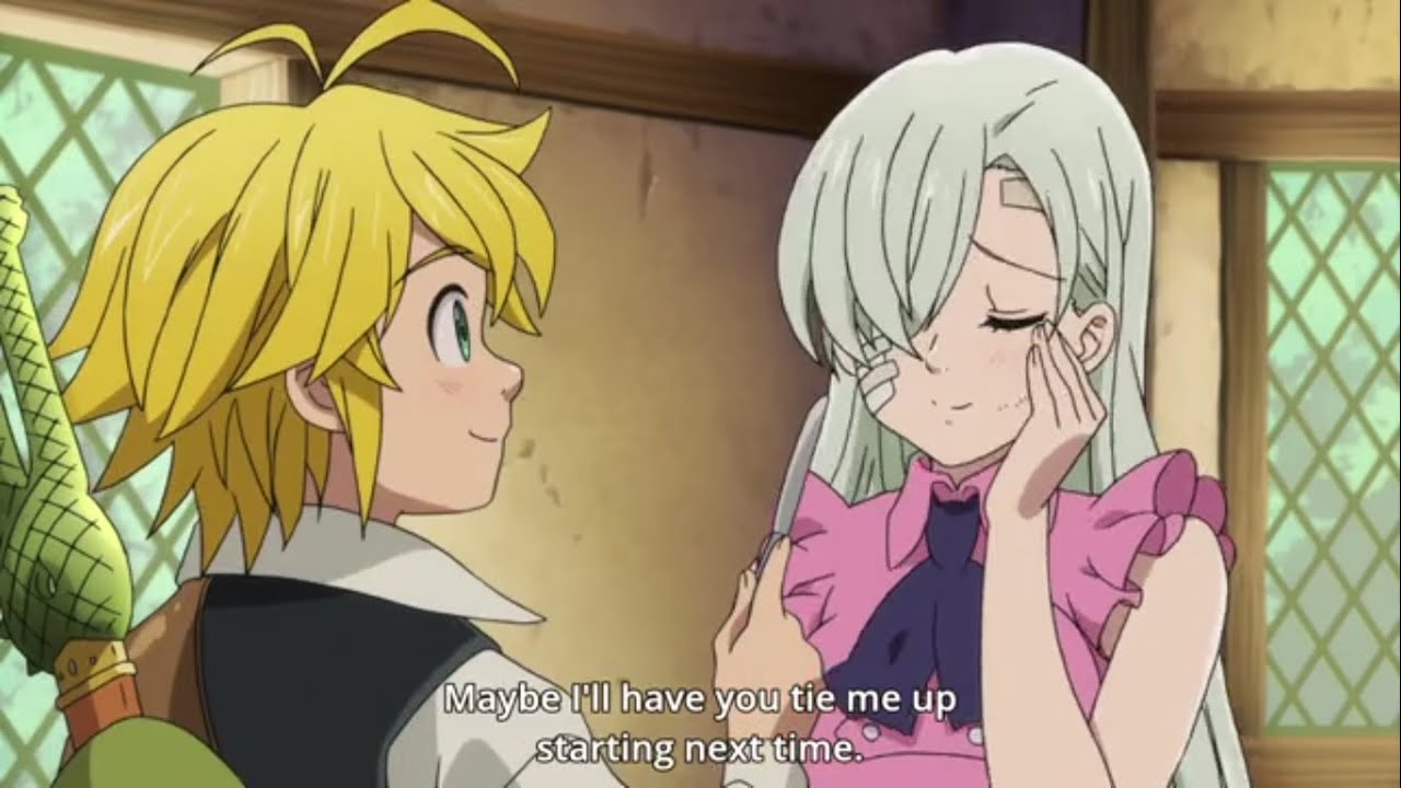 Meliodas wants to tie up Elizabeth in bed - BiliBili