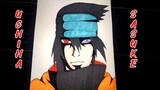 Gambar Uchiha Sasuke mode Pengembara🔥