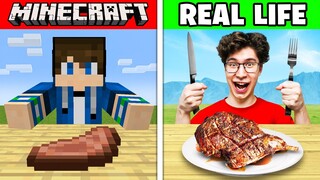 I Ate Every Minecraft Food in REAL LIFE!