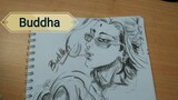 draw + colouring Buddha fron record of ragnarok