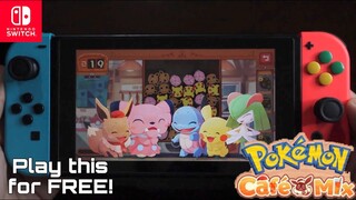 Pokemon Cafè Mix Nintendo Switch Handheld Gameplay