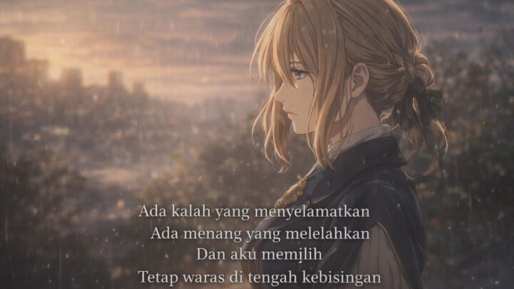 Di dunia yang bising,bertahan dengan tenangadalah bentuk keberanian.