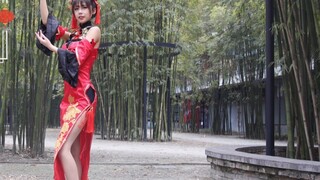 Búp bê sườn xám hứng hoa rơi, ngài hãy nhận lấy nhé~