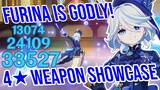 C0 Furina is GODLY! 4★ Weapon Showcase - Genshin Impact