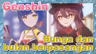 Bunga dan bulan berpasangan