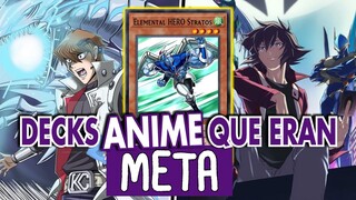DECKS Del ANIME que Lograron ser META | YuGiOh! Anime