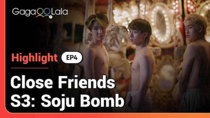 The boys take off their shirts to reveal a surprise in Thai BL Series “Close Friend3: Soju Bomb” 😍