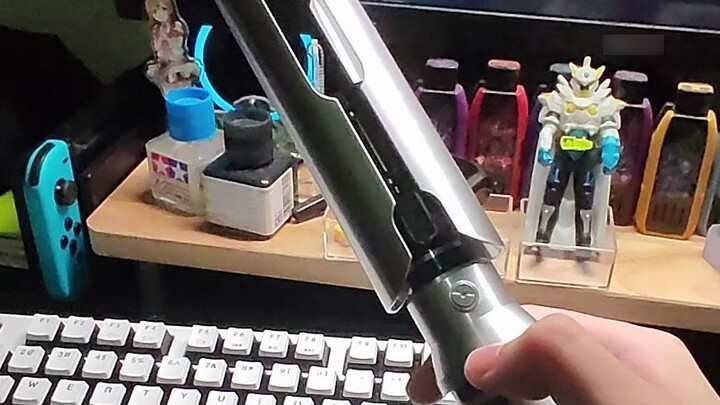 I'm super, someone bought a real lightsaber.