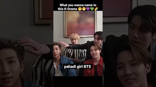 What you wanna name to this K-Drama 🤭😁💜💚🌈 #taekook #shorts #youtubeshorts #ytshorts