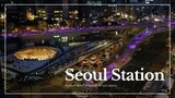 Seoul Station after work with calm jazz music(서울역 퇴근길, 잔잔한 재즈음악)