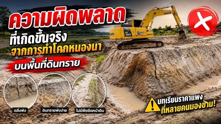 บทเรียนราคาแพง! ความผิดพลาดในการขุดโคกหนองนา บนพื้นที่ดินทราย ที่หลายคนมองข้าม