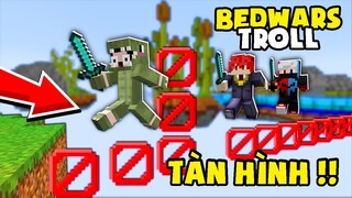 KHANGG HACK BEDWARS TROLL NOOB BẰNG BLOCK TÀN HÌNH VÀ BẪY TÀN HÌNH *KHANGG TROLL NOOB TEAM TRAP PVP