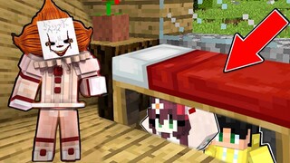 Escape from PENNYWISE in Minecraft PE! (Tagalog)