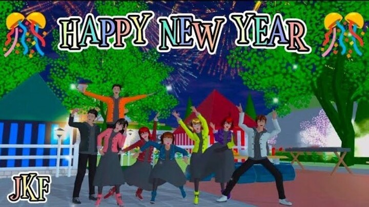 _JKF_ __ Happy New Year 🥳 __ Drama Sakura School Simulator