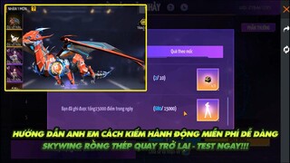 Free Fire| Hướng dẫn anh em cách đơn giản lấy hành động Miễn phí -  Skywing rồng quay lại