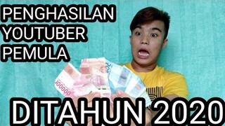 GAJI PERTAMA YOUTUBER PEMULA REAL 2020