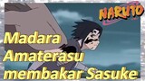 Madara Amaterasu membakar Sasuke