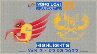 Highlights SKY vs GAM [Ván 3][Vòng Loại Seagame31 - Vòng 2][02.03.2022]