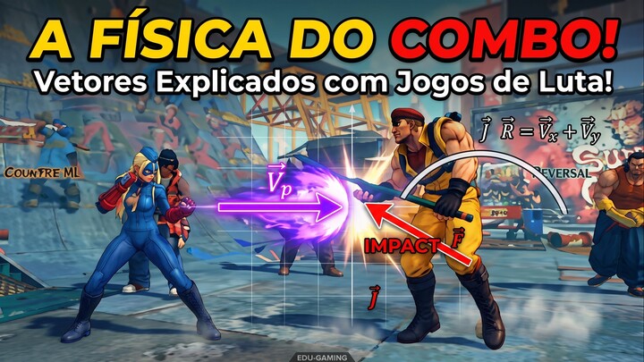 A FÍSICA DO COMBO: Aprenda Vetores Jogando Videogame! 🎮 (Street Fighter)