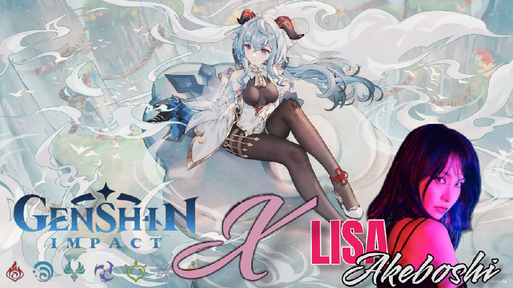 GENSHIN IMPACT FEAT LISA - AKEBOSHI ( anime opening cover )