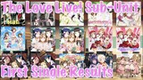 The Love Live! Sub-unit First Single Results