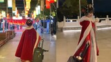 ผู้หญิงในชุด Hanfu สวม "ก้าวอมตะ" หลังเลิกงาน ชาวเน็ต: บันไดดอกบัวขยับเบา ๆ และพลิ้วไหว