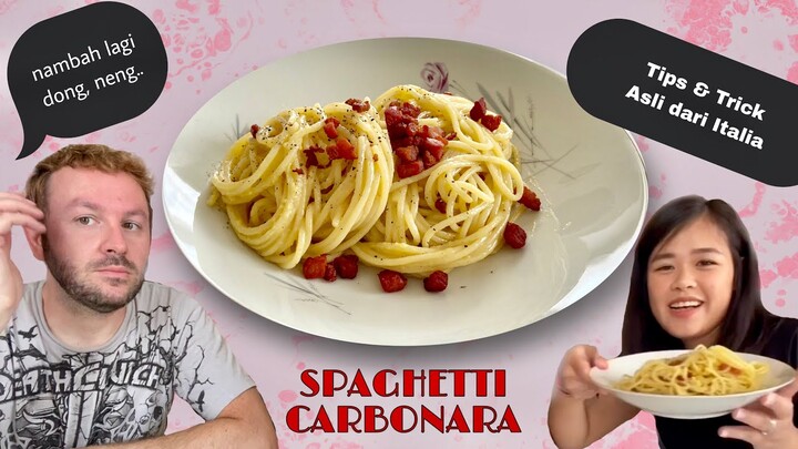 SPAGHETTI CARBONARA ALA ITALIA | RESEP ASLI ITALIA!!!!