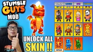 UNLOCK ALL SKIN !! STUMBLE GUYS MOD, AUTO JADI SULTAN DADAKAN SEMUA SKIN BISA DI PAKE