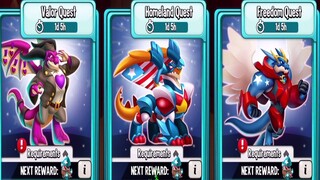 Bộ 3 Rồng Huyền Thoại Sự Kiện Ngày Quốc Khánh Mỹ - Dragon City Top Game Android Ios
