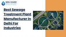 Best Sewage Treatment Plant Manufacturer In Delhi For Industries