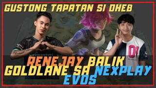 RENEJAY BALIK GOLDLANE SA NEXPLAY EVOS