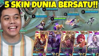 AKHIRNYA 5 Skin DUNIA M - Series BERSATU !! Di saat Skin M1 Sampai M4 BERSATU!! Terlalu OP efeknya!!