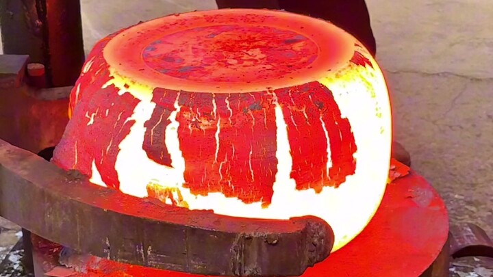 Inside the forging factory The process of shaping steel billets using a press