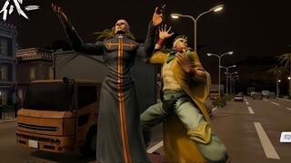ما هذا، لم يمضِ وقت طويل حتى تلقيت الضرب!؟ ماذا تفعل يا كاهن، يا كاهن! 【جو جو أكل الدجاج】