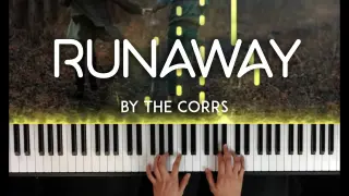 Runaway by The Corrs piano cover | lyrics | free sheet music