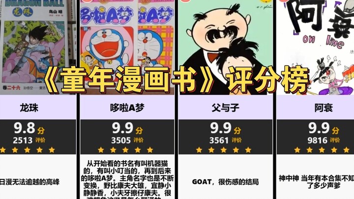 【虎扑】《童年漫画书》评分榜
