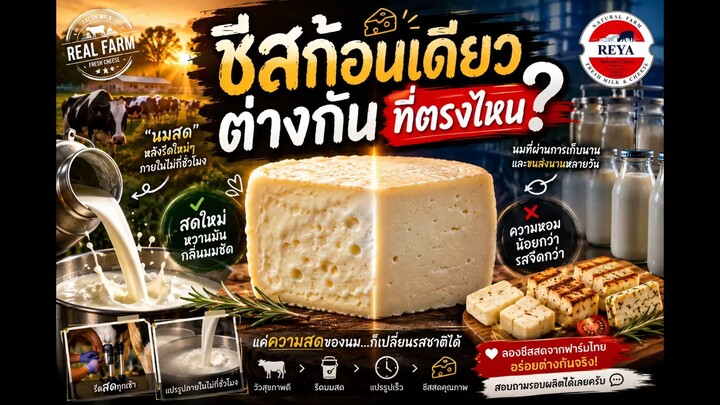 ชีสก้อนเดียว ต่างกันที่ตรงไหน?