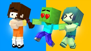 Monster School: Squid Game Doll Love Curse - Sad Story | Minecraft Animation