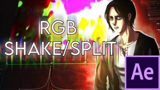 RGB Twitch Shake/RGB Split - After Effects AMV Tutorial